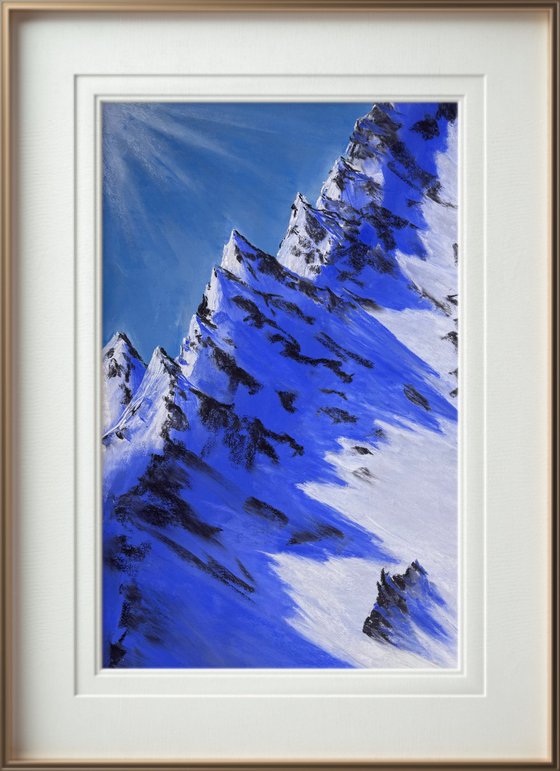 Sunny day in the Alps mountians
