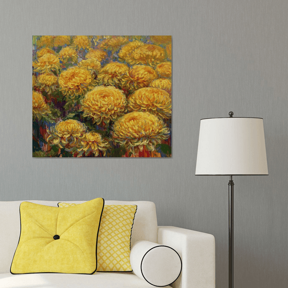 "Bouquet of yellow flowers"