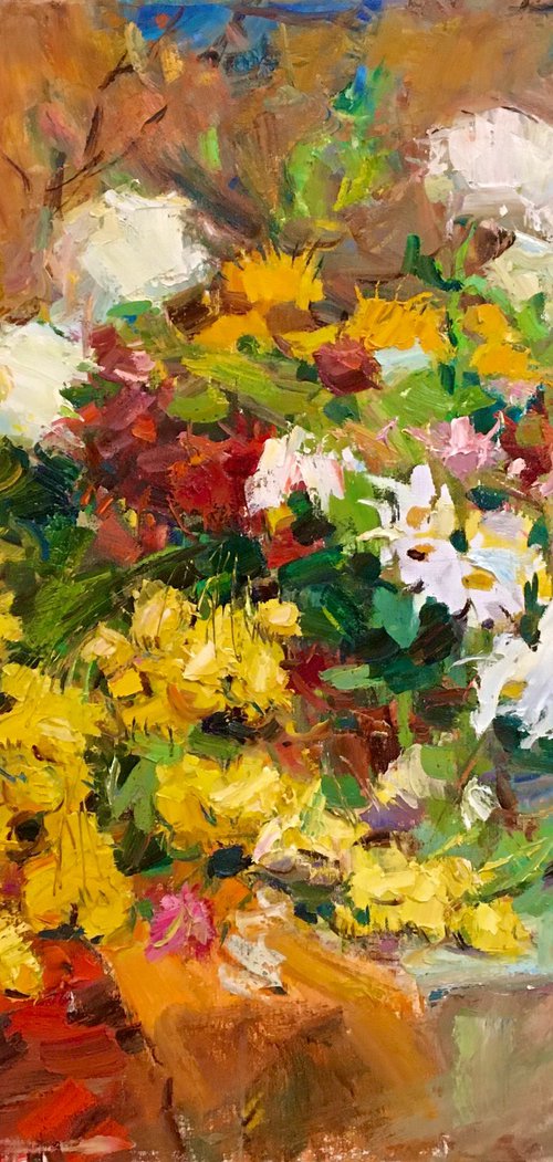 Autumn Flowers by Oleksii Chebotaru