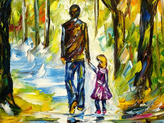 Father with daughter