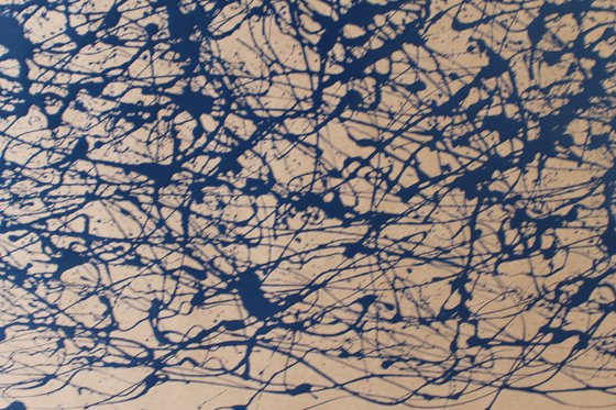 Blue Energy- Style Jackson Pollock