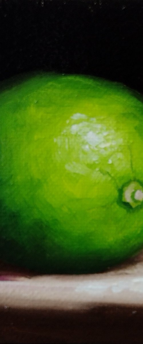 Little lime still life by Jane Palmer Art