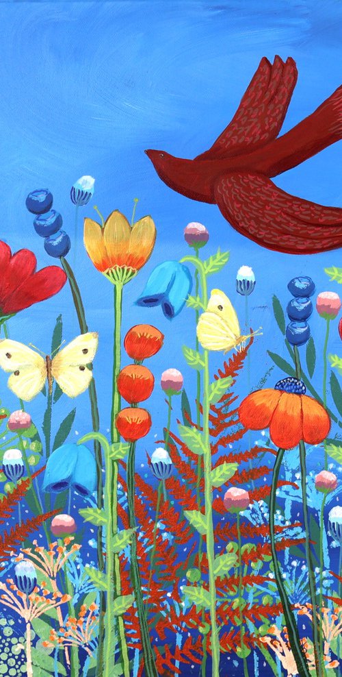 Red Bird of Happiness by Mariann Johansen-Ellis