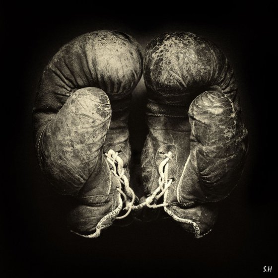 Leather Boxing Gloves - Sepia
