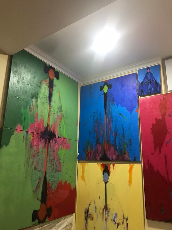 Pastel yellow Abstraction