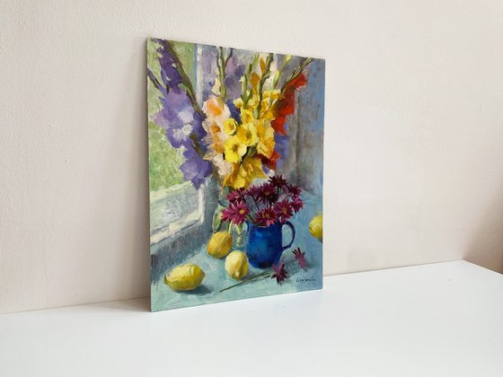 Gladiolus with Still Life