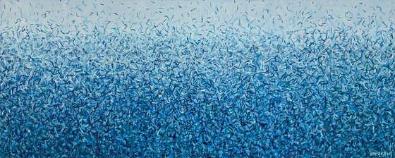 Bronte Water Dance 152 x 61cm acrylic on canvas