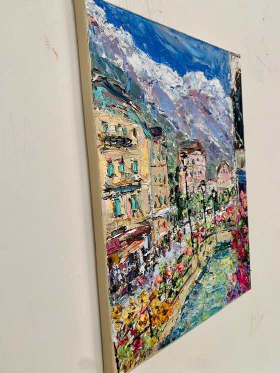 Chamonix town in France