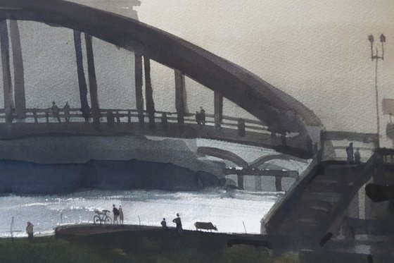 Silhouette of an evening