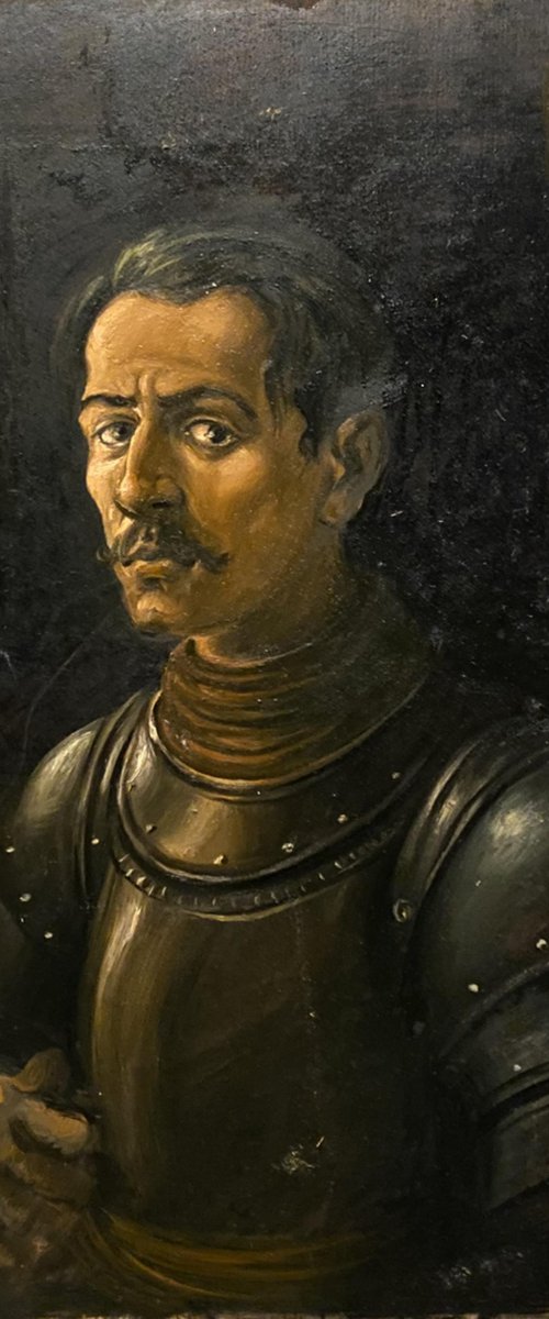 Portrait in armor by Oleg and Alexander Litvinov