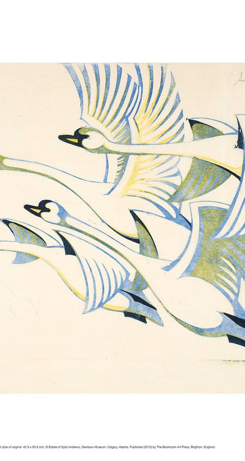 Swans by Sybil Andrews