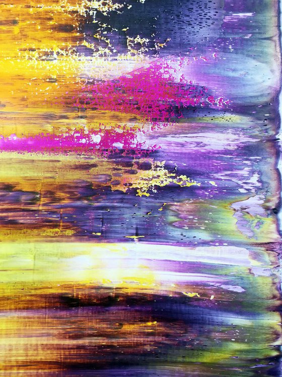 "Speed Demon" - FREE USA SHIPPING + Save Over $100 As A Series - Original PMS Abstract Diptych Oil Paintings On Canvas - 40" x 16"