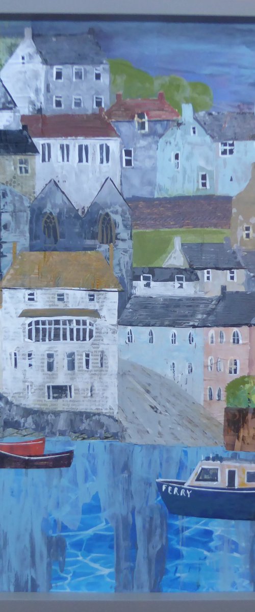 Harbour Textures : The Dartmouth Ferry by Elaine Allender