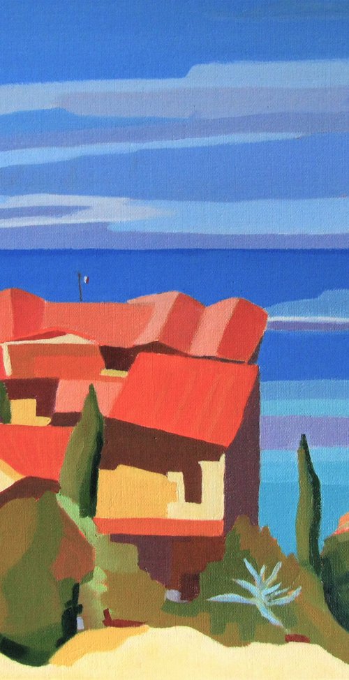 The roofs of Eze village by Jean-Noël Le Junter