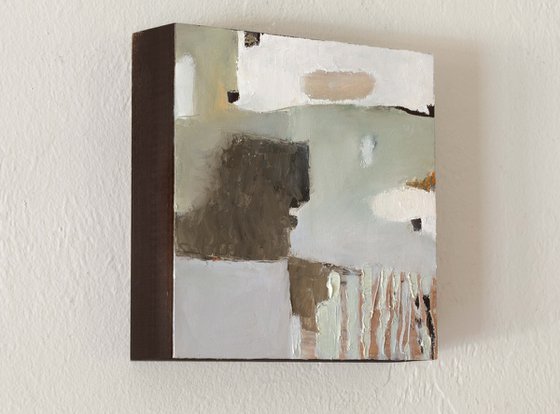 Wabi-Sabi #3  8x8x2" 20x20x5cm Abstract Art by Bo Kravchenko