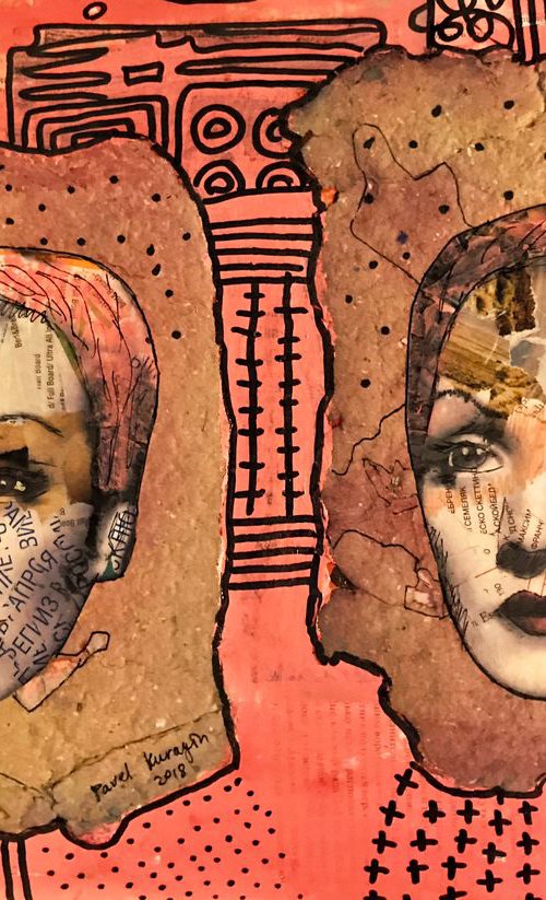 Pink Two portraits of Marlene Dietrich by Pavel Kuragin