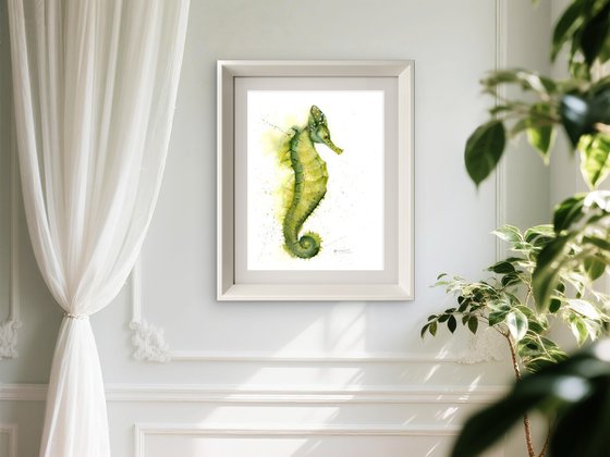 Yellow-Green Seahorse