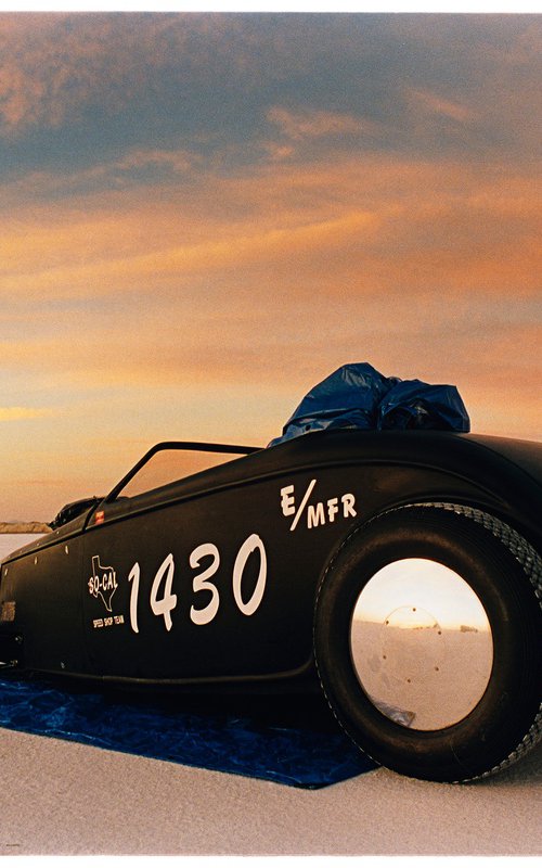 Jim Jard - '32 Roadster (Dawn), Bonneville, Utah, 2003 by Richard Heeps