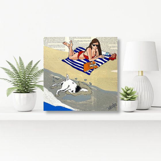 Dog Days The Beach Dig 2 30cm x 30cm