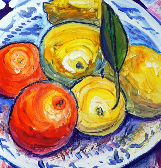 Citrus Fruits on a plate
