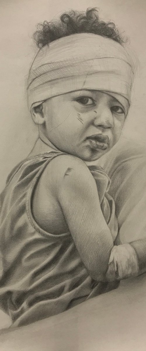 Palestinian boy by Kakajan Charyyev
