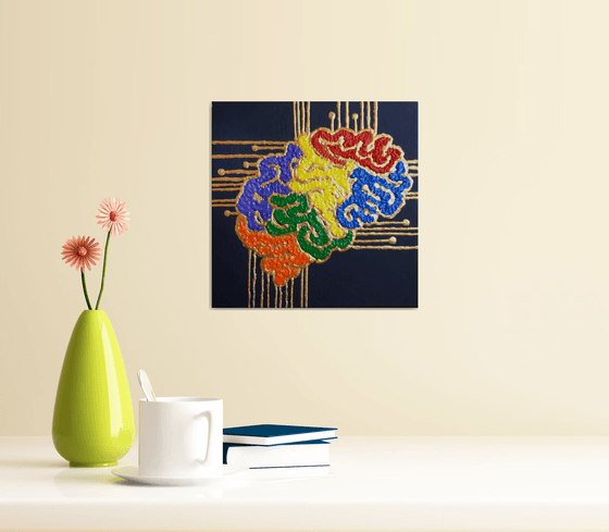 Brain impulses... /  ORIGINAL ACRYLIC PAINTING