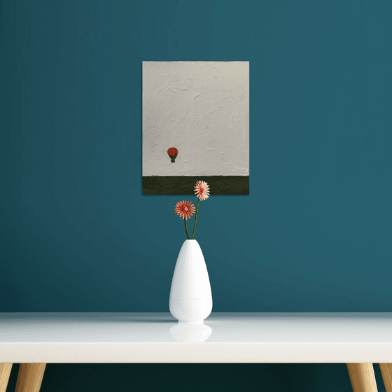 Red air balloon.