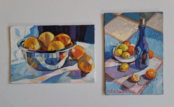 Set of two paintings, 14