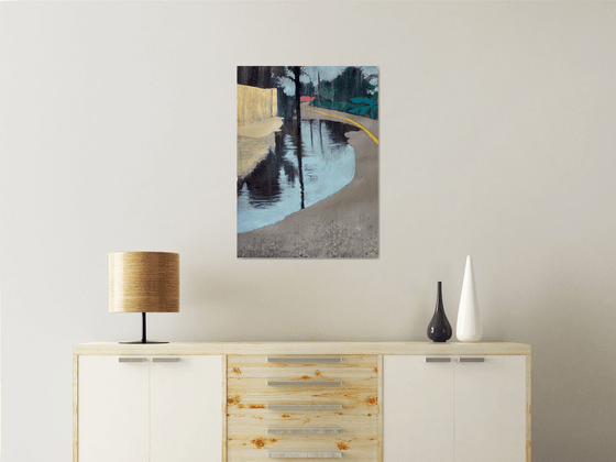 Flooding road