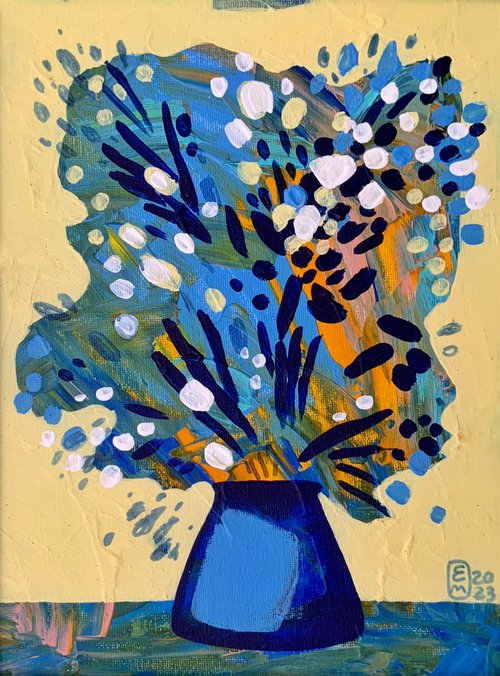Flowers in a vase-2 by Elena Tomilova