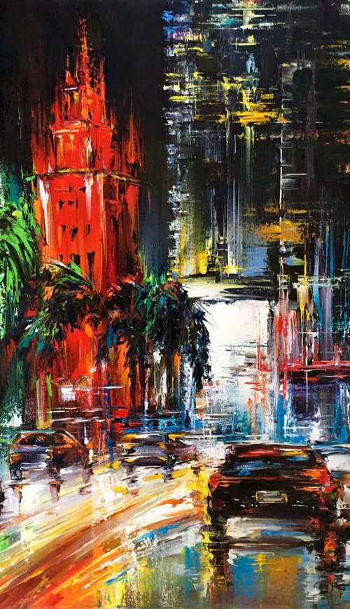Evening Miami by Olena Romanenko
