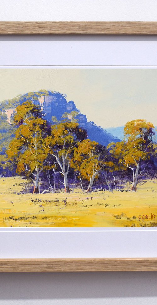 Australian Landscape with Gum trees by Graham Gercken