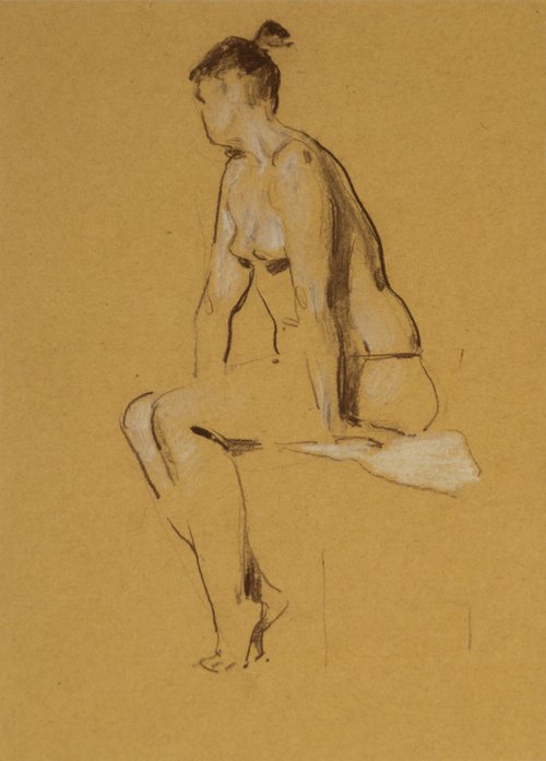 Nude 5 (sketch) by Anastasia Borodina