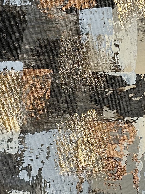 Gold, bronze abstraction