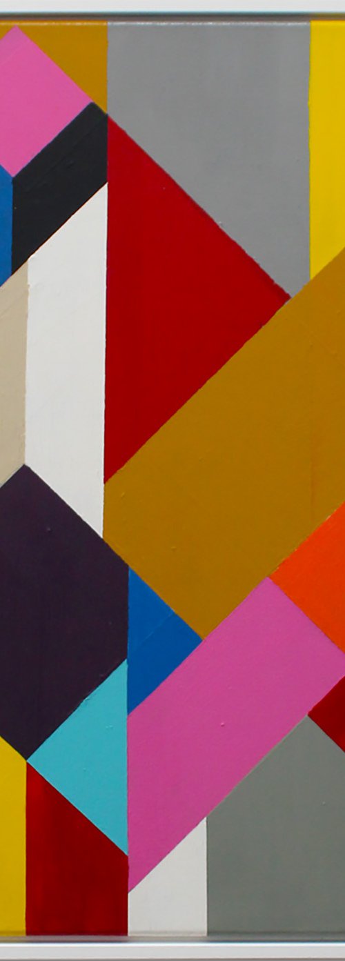 Geo Blocks No 2 (Framed) by Andrew Watt
