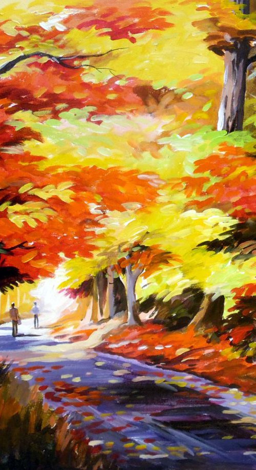 Beauty of Autumn Forest by Samiran Sarkar