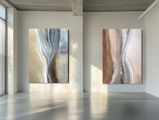 Diptych Flowing Continuum