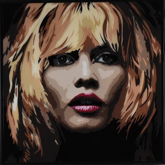 Brigitte Bardot framed painting