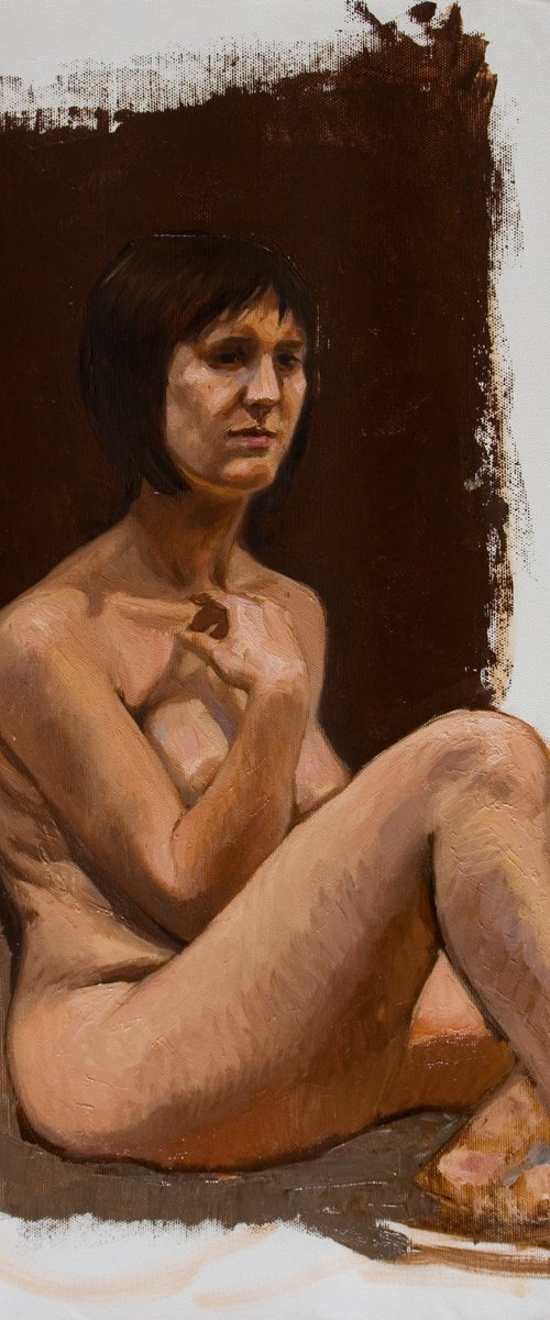 life study of a nude woman by Olivier Payeur