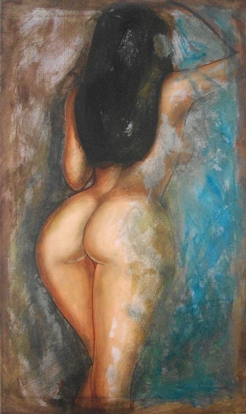 "Glorious" - nudes & erotic, figurative, contemporary art painting by Joel Imen