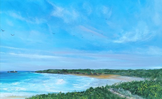 "Gwithian" - Cornish Seascape, Art, Skyscape