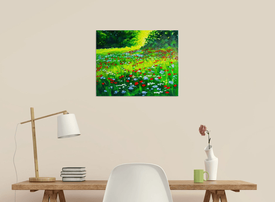 Sunrise and Wildflowers