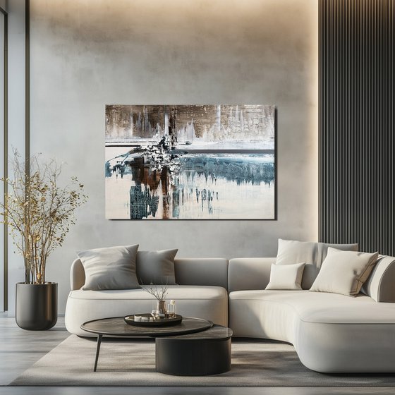 Measured Stillness. blue indigo