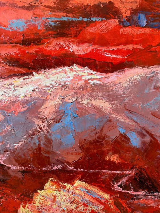 Red Hills  100x150cm.