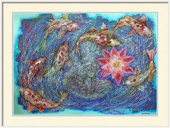 Fantasy with Flowers 332. paper 59x42cm