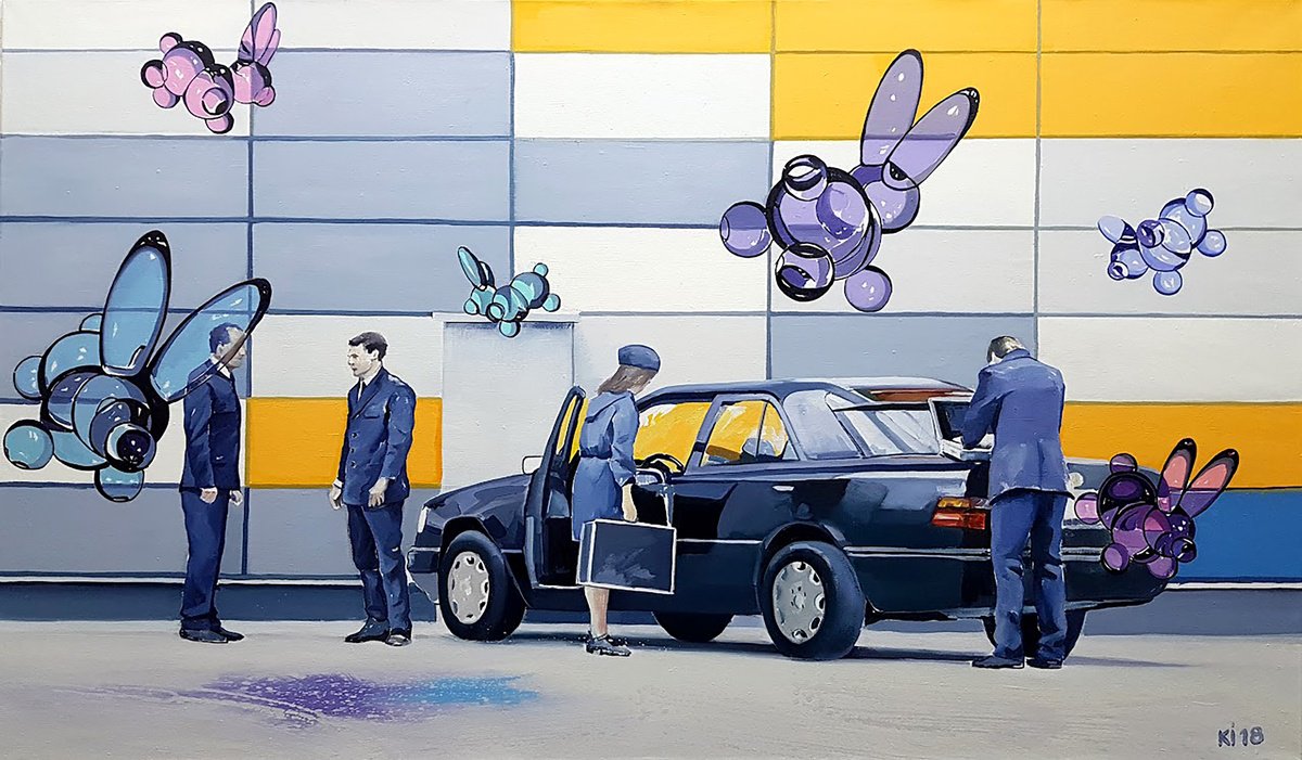 Impressionistic Portrait Oil Painting By Igor Konovalov, 51 X 31, Experts Are Conducting The Investigation, Original Artwork