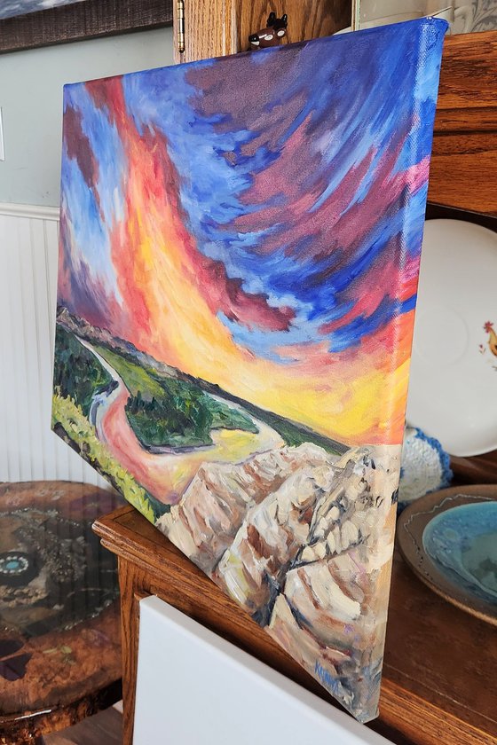 Sky Dance on the Little Missouri