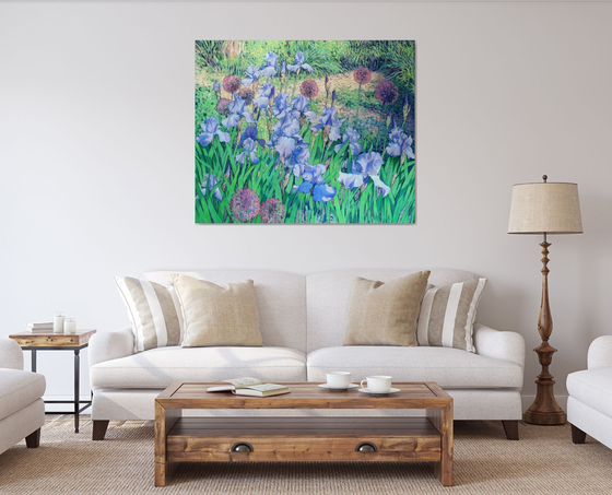 Irises dancing in the sun