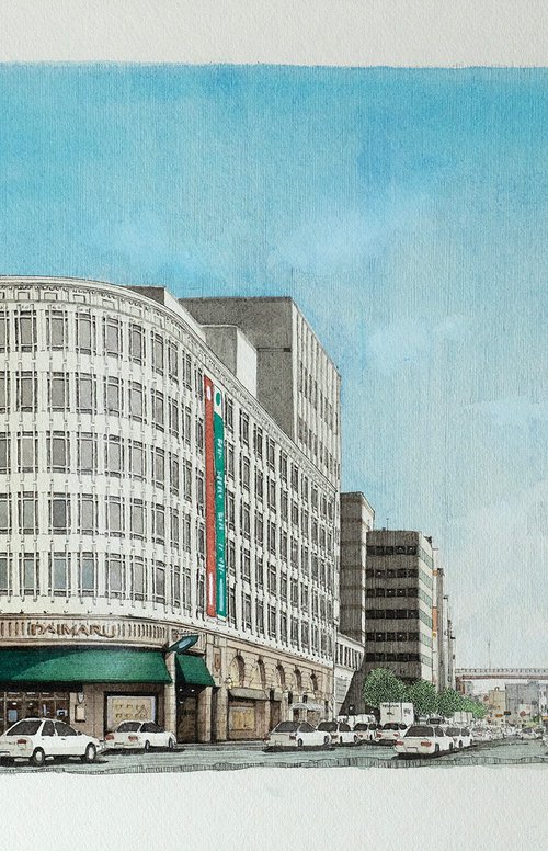 Street Scene at Motomachi in Kobe by Masato Watanabe