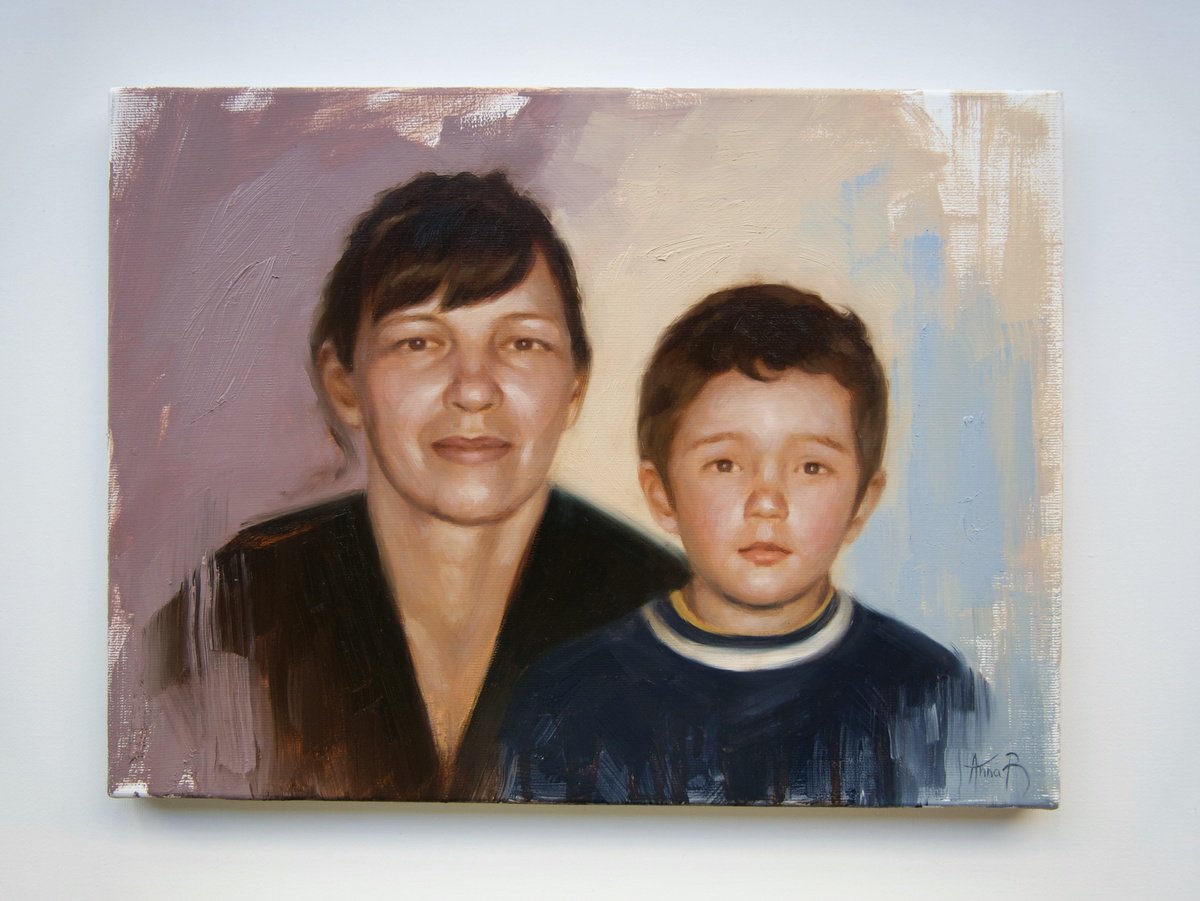 Photorealistic Oil Painting , Commission Portrait Painting By Anna Bernadskaya, 16 X 12, Artwork For Sale On Artfinder